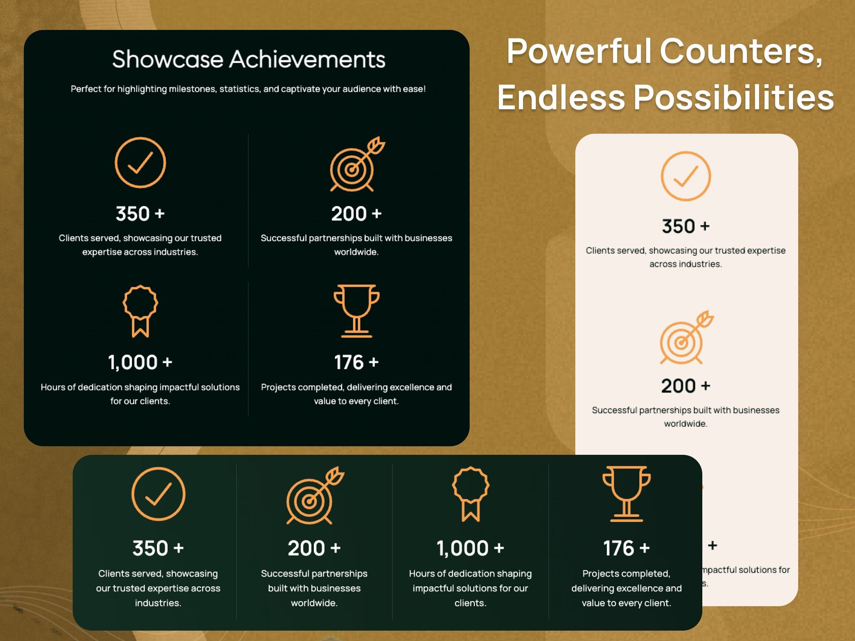Easily Set Up Counter and Divider Line to Match Your Design