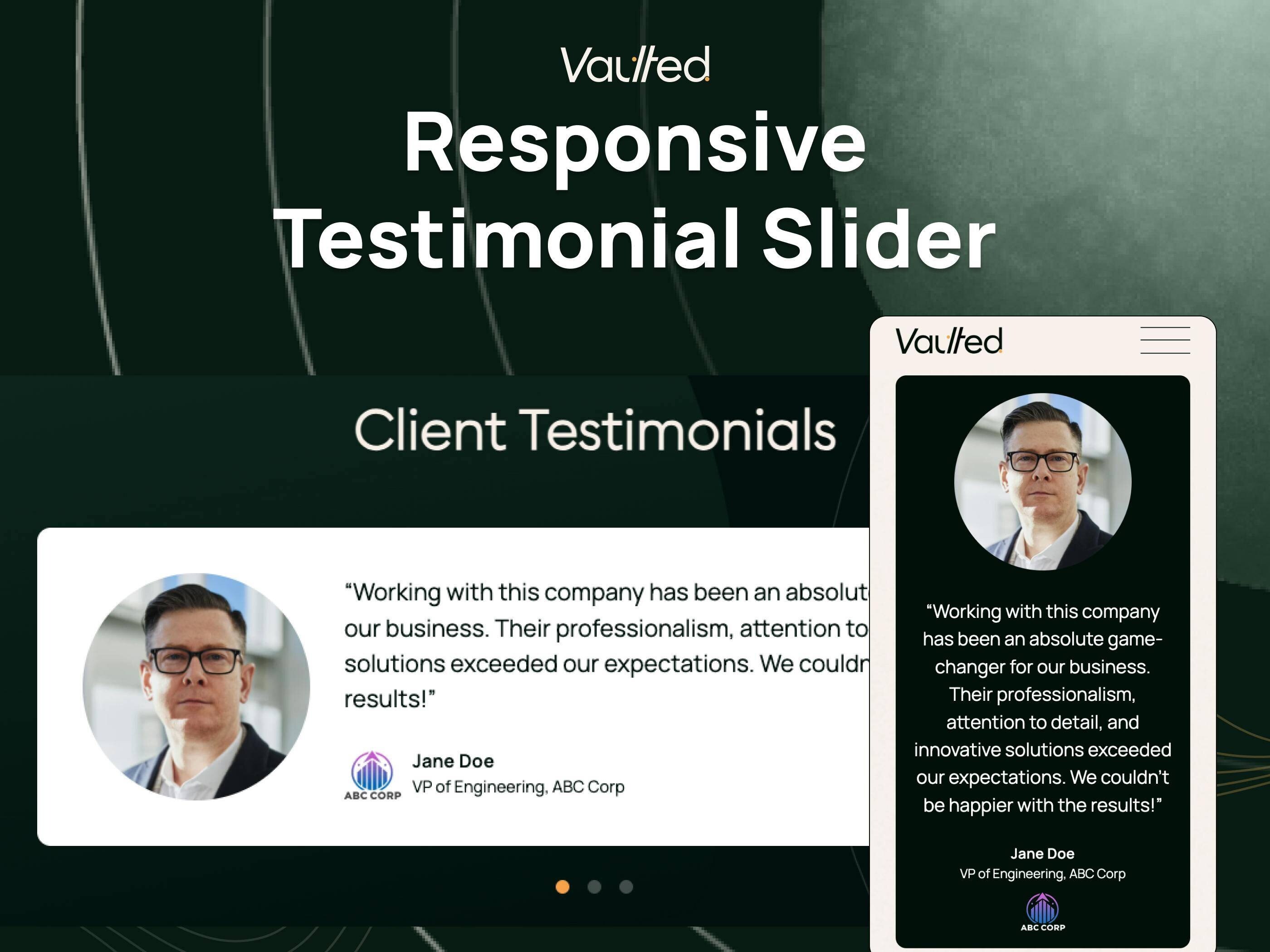 Responsive Testimonial Slider