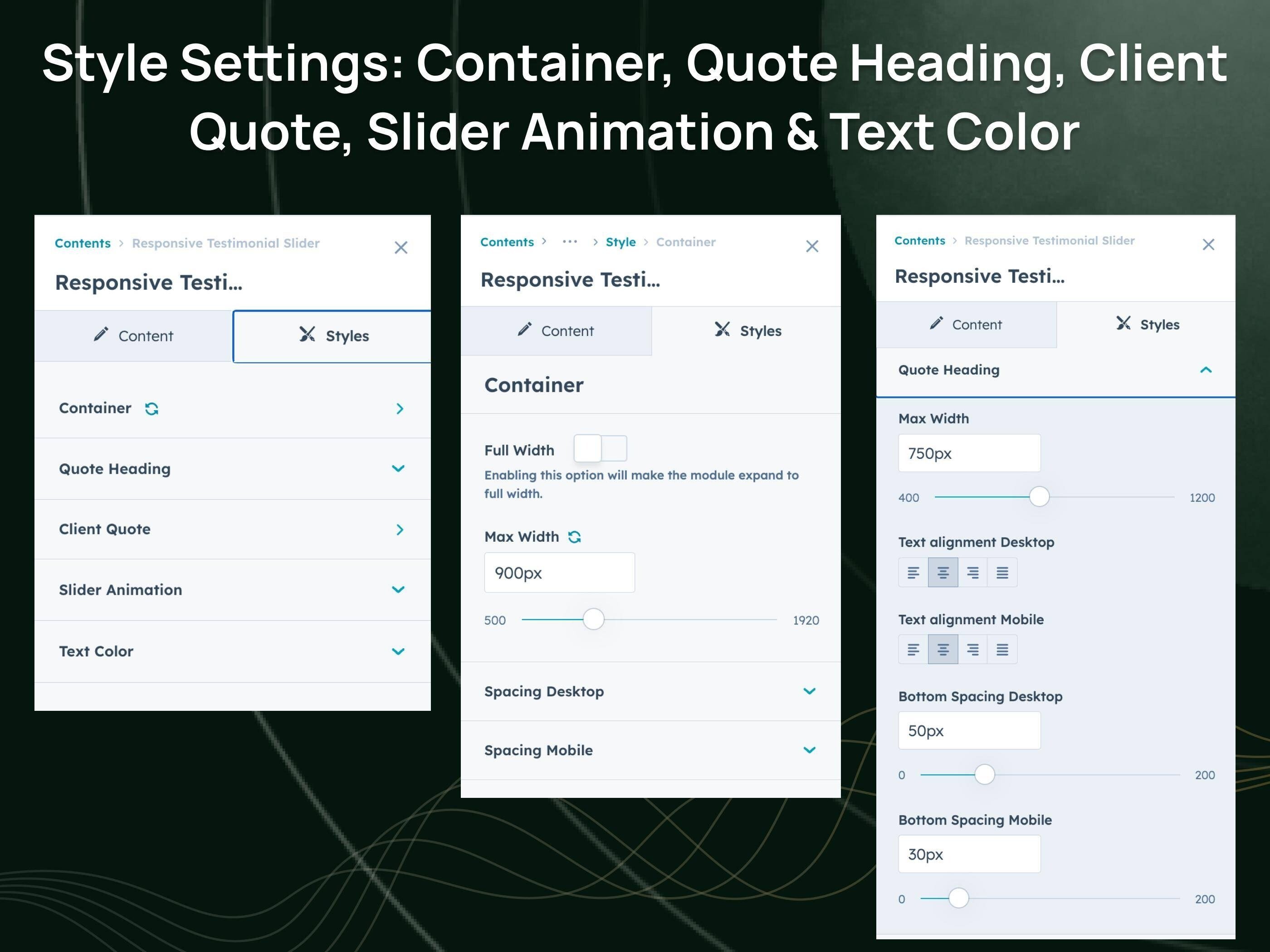 Advanced Typography & Styling Options